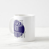 Progress Not Perfect Erholung Slogan Tasse (Vorderseite Links)