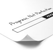 Progress Not Perfect - Poster Art (Ecke)