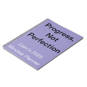 Progress Not Perfect Selbstpflege-Notebook Notizblock (Linke Seite)