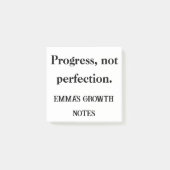 Progress Not Perfect - Upload von Notiz-Pad Post-it Klebezettel (Vorderseite)