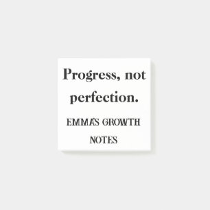 Progress Not Perfect - Upload von Notiz-Pad Post-it Klebezettel