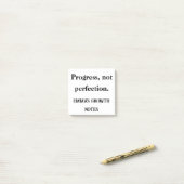Progress Not Perfect - Upload von Notiz-Pad Post-it Klebezettel (Auf Schreibtisch)