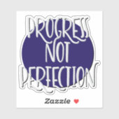 Progress Not Perfection 12-Stufen-Slogan Aufkleber (Blatt)