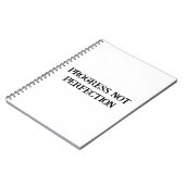 Progress Not Perfection Daily Journal für Männer Notizblock (Linke Seite)