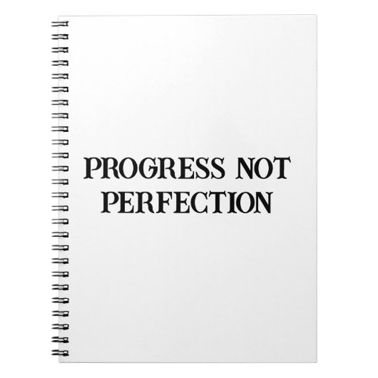 Progress Not Perfection Daily Journal für Männer Notizblock (Vorderseite)