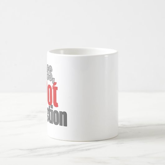 Progress not perfection kaffeetasse (Mittel)