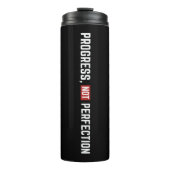 Progress Not Perfection Motivation Gym Thermosbecher (Vorderseite)