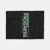 Progress Not Perfection _ Motivation Insration  Fleecedecke (Vorderseite (Horizontal))