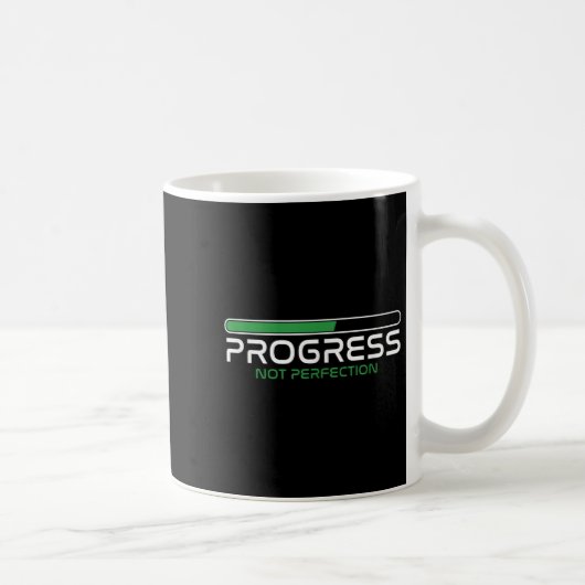 Progress Not Perfection _ Motivation Insration Kaffeetasse (Rechts)