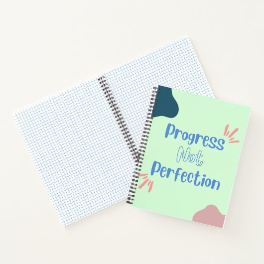 Progress not Perfection Spirity Notebook Notizblock (Innenseite)
