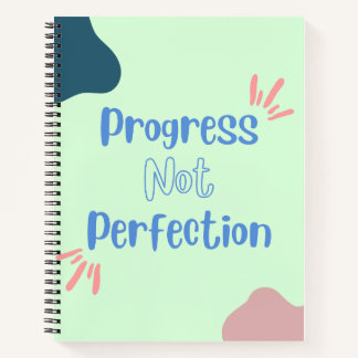 Progress not Perfection Spirity Notebook Notizblock