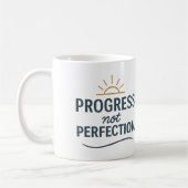 Progress, not perfection - Tea Mug Kaffeetasse (Links)