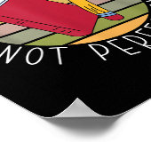 Progress Not Perfection Testing Day Teacher  Poster (Ecke)