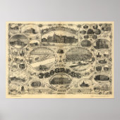 Progress of St Louis - 1884 (Vogel) BigMapBlog.com Poster (Vorne)