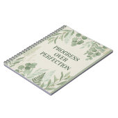 Progress over Perfection Journal Notizblock (Linke Seite)