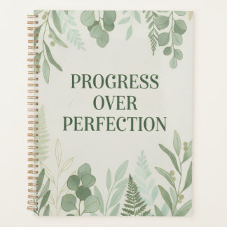 Progress over Perfection Journal Planer