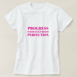 Progress Over Perfection Motivation Mindful Growth T-Shirt
