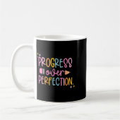 Progress Over Perfection Motivational Back To Scho Kaffeetasse (Links)