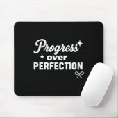 Progress Over Perfection Motivational Christian Se Mousepad (Mit Mouse)