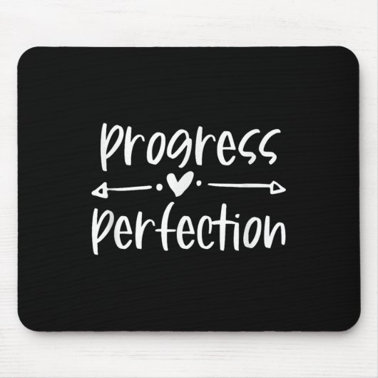 Progress Over Perfection Motivational Mousepad (Vorne)