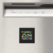 Progress Over Perfection Motivational Quote Studen Magnet (In Situ (Geschirrspüler))