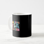 Progress Over Perfection Motivational Teacher Long Kaffeetasse (Vorderseite Links)