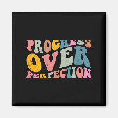 Progress Over Perfection Motivational Teacher Long Magnet (Vorne)