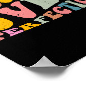 Progress Over Perfection Motivational Teacher Long Poster (Ecke)