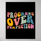 Progress Over Perfection Motivational Teacher Long Poster (Vorne)