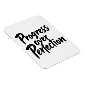 Progress Over Perfection - Motivierend Handschrift Magnet (Rechte Seite)