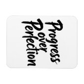 Progress Over Perfection - Motivierend Handschrift Magnet (Horizontal)