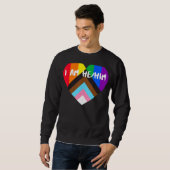 Progress Priart Heart Flag Ich bin Er Sweatshirt (Vorne ganz)