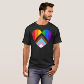 Progress Priart Heart Flag Mental Health Awareness T-Shirt (Vorne ganz)