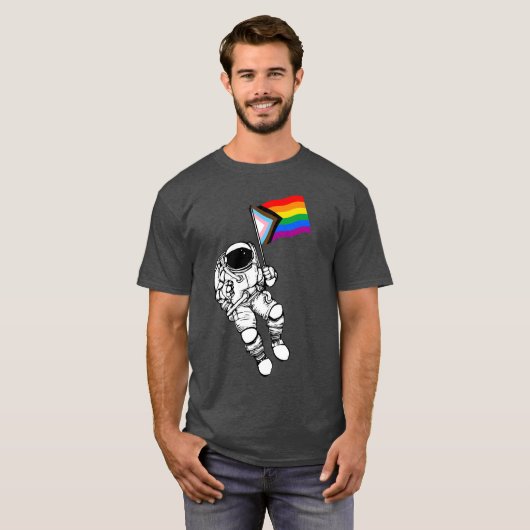Progress Pride Astronaut T - Shirt (Vorne ganz)