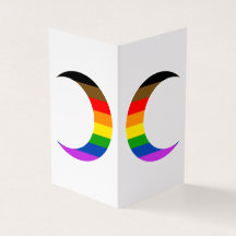 Progress Pride Crescent Moons Grußkarte