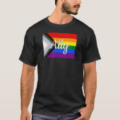 Progress Pride Flag-Allianz T-Shirt (Vorderseite)