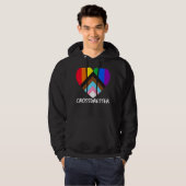 Progress Pride Flag Herzinklusivität Hoodie (Vorne ganz)