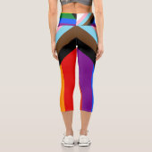 Progress Pride Flag LGBTQ+ Capri Leggings (Rückseite)