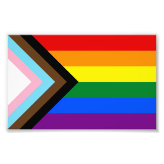 Progress Pride Flag LGBTQ+ Fotodruck