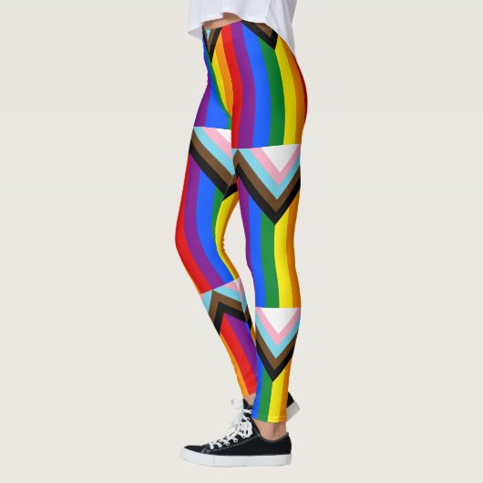 Progress Pride Flag LGBTQ+ Leggings (Links)