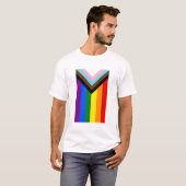 Progress Pride Flag LGBTQ+ T-Shirt (Vorne ganz)