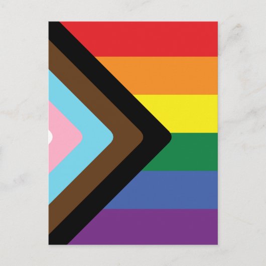Progress Pride Flag  Postkarte (Vorderseite)