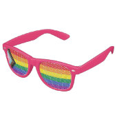 Progress Pride Flag Rosa Retro Party Sonnenbrille (Schrägansicht)