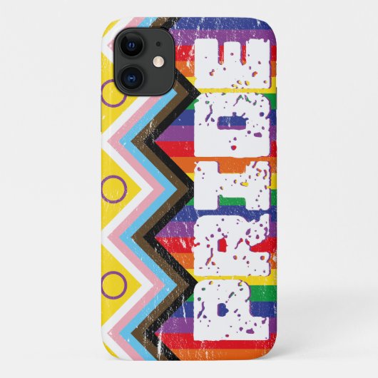 Progress Pride LGBTQ Case-Mate iPhone Hülle (Rückseite)