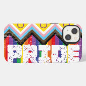 Progress Pride LGBTQ iPhone Hülle (Rückseite (Horizontal))