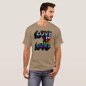 Progress Pride Liebe ist Liebe T - Shirt (Vorne ganz)