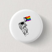 Progress Pride Mondmann Button (Vorderseite)