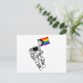 Progress Pride Mondmann Postkarte (Stehend Vorderseite)