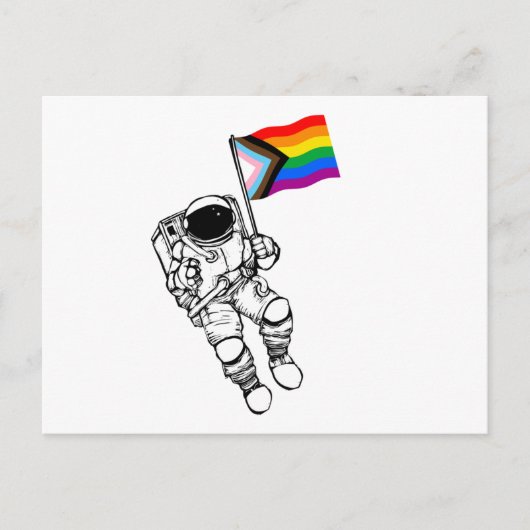 Progress Pride Mondmann Postkarte (Vorderseite)