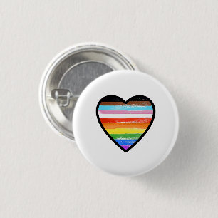 Progress Pride Painted Heart Button